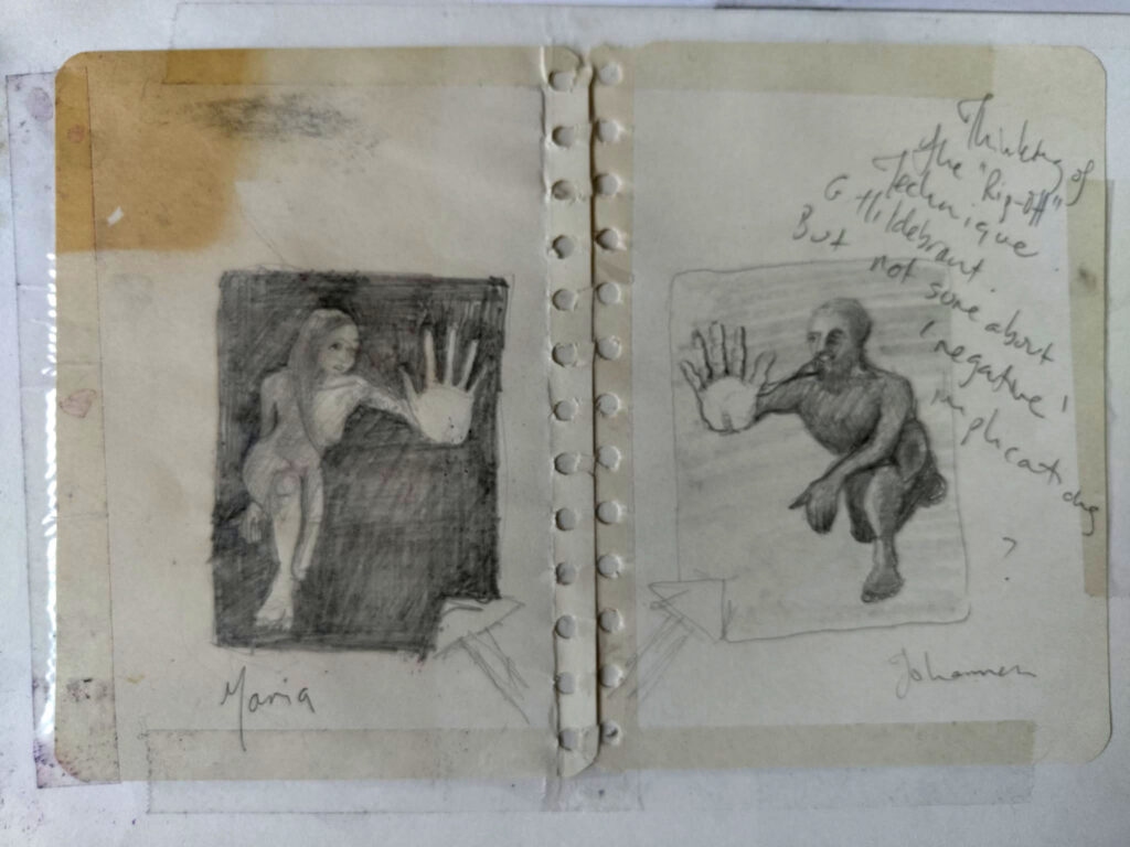 Early Sketch for Maria and Johannes